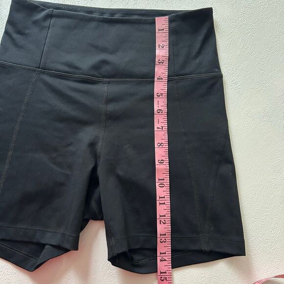 Girlfriend Collective Black High-Rise Compressive Bike Shorts Size Small | Susta - Picture 6 of 7